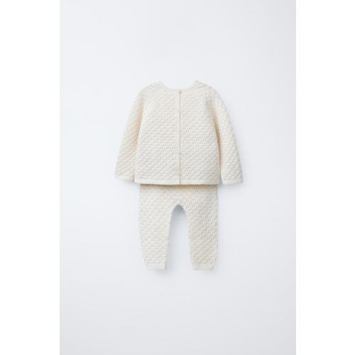 SILK COTTON KNIT SET - Ecru | ZARA United States