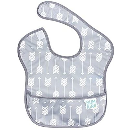 Bumkins SuperBib, Baby Bib, Waterproof, Washable, Stain and Odor Resistant, 6-24 Months – Arrows - Pack of 1