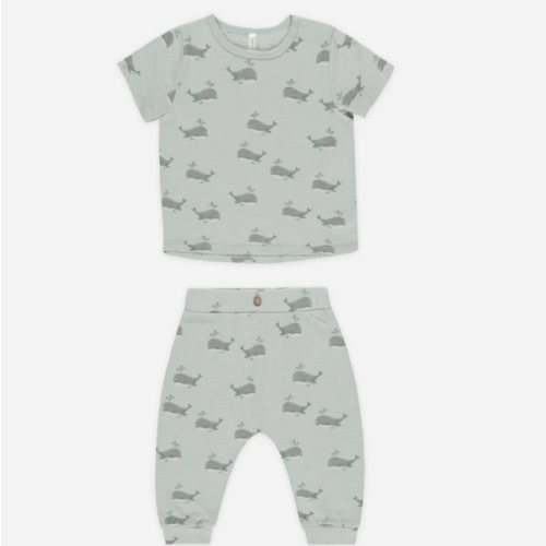 Tee + Slouch Pant Set || Whales – Rylee + Cru