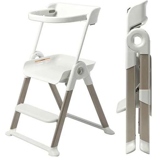 Boon Pivot Toddler Tower - Folding Toddler Step Stool - Montessori Kitchen Stool for Learning and Cooking - 21.75 L x 22.75 W x 34.75 H - Ages 18 Months to 4 Years