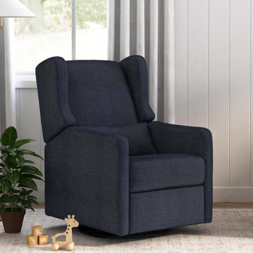 Arlo Recliner and Swivel Glider – Performance Navy Linen