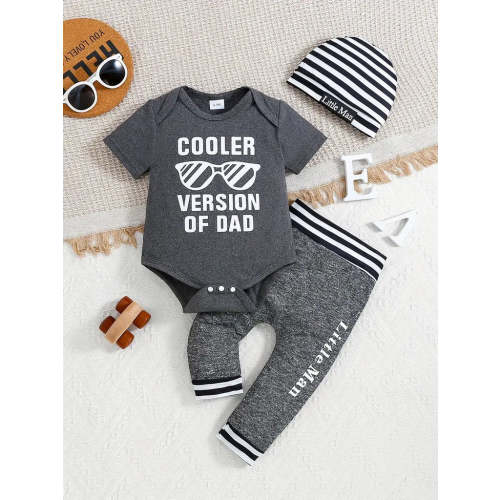 "Cooler Version of Dad" Baby Outfit Set