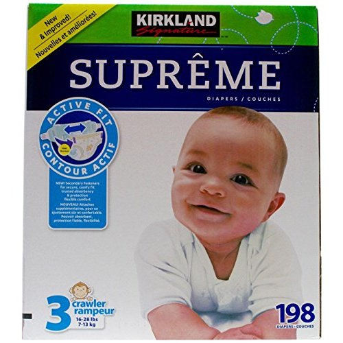 Kirkland Diapers - Size 3 - 198 ct