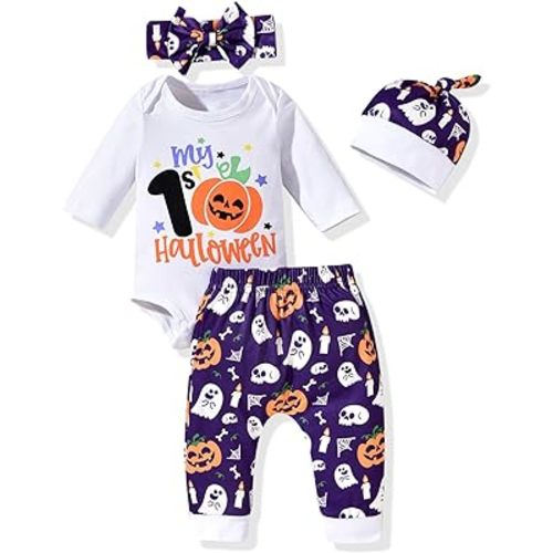 Aalizzwell Baby Boys Girls Halloween Outfit Gender Neutral Clothes