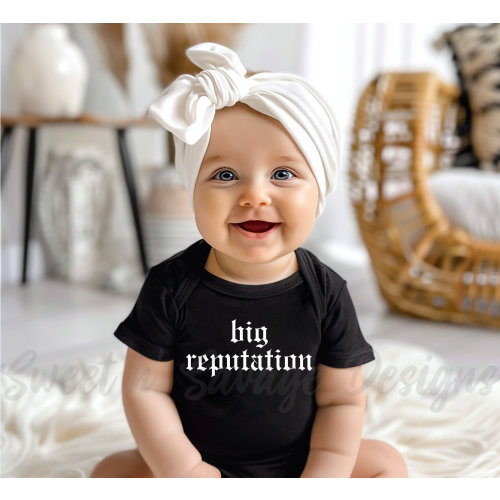 Big Reputation Onesie®, Baby shower gift, Custom Gender neutral Onesies®, Coming Home Onsie®, Swiftie, Boy or Girl Infant bodysuit