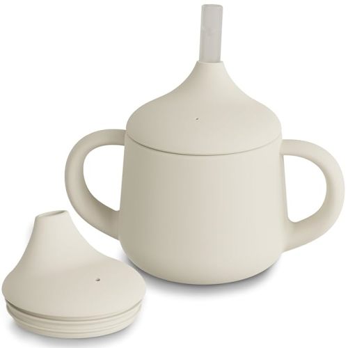 Amazon.com : Moonkie Silicone Baby Sippy Cups | 3 Stages Training Cup Straw Cup for Infants Toddlers and Kid, 4 oz (Ivory) : Baby