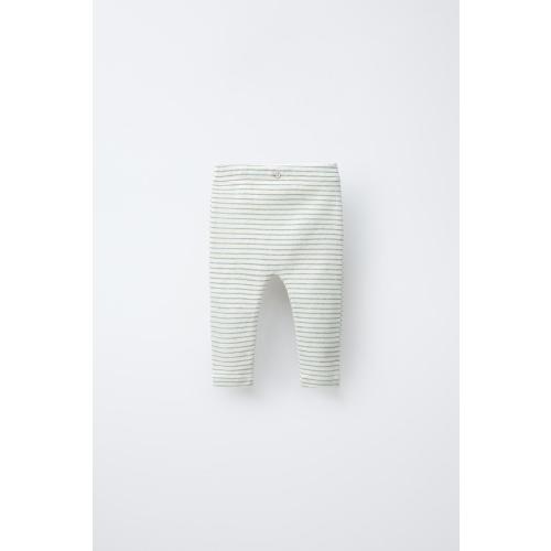 STRIPED LEGGINGS - Greenish | ZARA United States