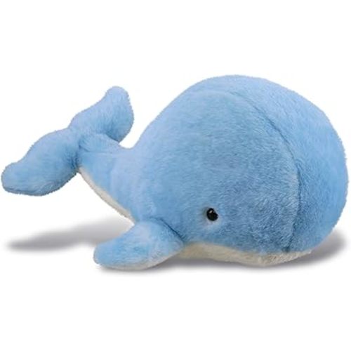 DolliBu Plush Whale Stuffed Animal - Soft Huggable Blue Whale, Adorable Playtime Whale Plush Toy, Cute Ocean Life Cuddle Gifts for Kids and Adults - 13 Inches, Blue 13''