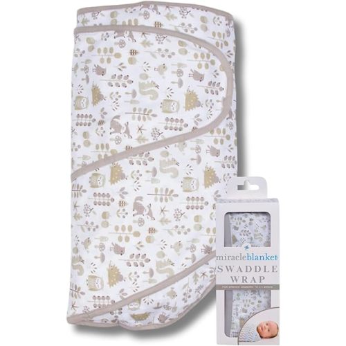 Miracle Blanket Swaddle Wrap - Newborn Essential Baby Blanket - Soft Sleep Sack Ideal for Newborns and Infants (Foxes)
