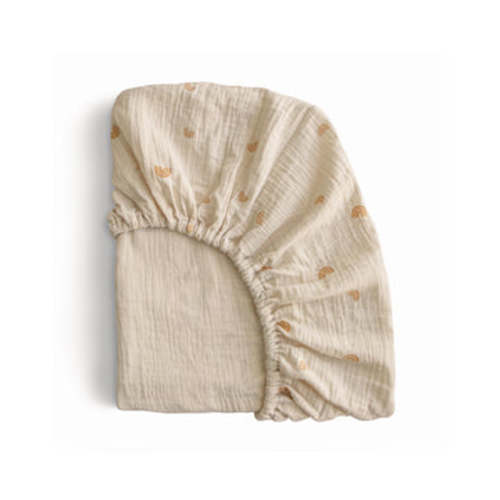 Mushie Mini Baby Muslin Crib Sheet