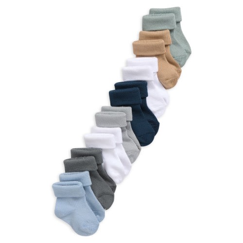 Assorted 8-Pack Crew Socks 0-6mos