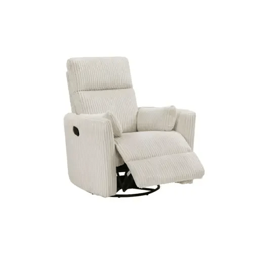 Ellery Beige Nursery Swivel Glider Reclining Chair | Living Spaces