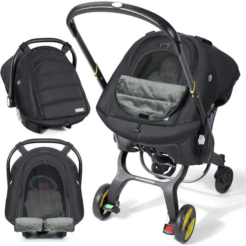Amazon.com: Orzbow Winter Car Seat Cover for Babies, Waterproof Carseat Canopy Cover with Peep Window of Breathable Mesh, Warm and Cozy Baby Car Seat & Carrier Covers for Cold Weather, Machine Washable, Black : Baby