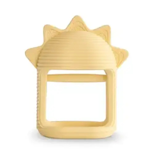 mushie Silicone Baby No-Drop Sun Teether Toy