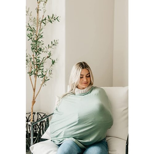 Copper Pearl Car Seat Cover/ Nursing Cover - Briar Green