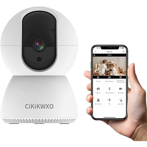 2K Indoor Camera, 5GHz & 2.4G WiFi Camera, 360° Pan/Tilt Home Security Camera for Pet/Baby/Elder, Night Vision, 2-Way Audio, Motion Tracking, Cloud & Local Storage, Compatible with Alexa