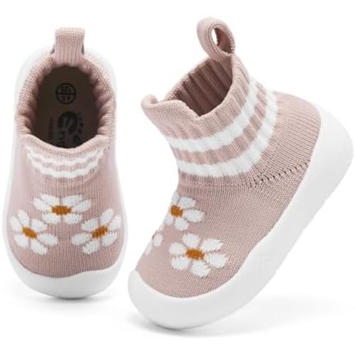 Engtoy Baby Shoes Baby Sock Shoes Baby Walking Shoes Infant Non-Slip Breathable Slippers with Soft Rubber Sole Baby Boys Girls Slip On Sneakers