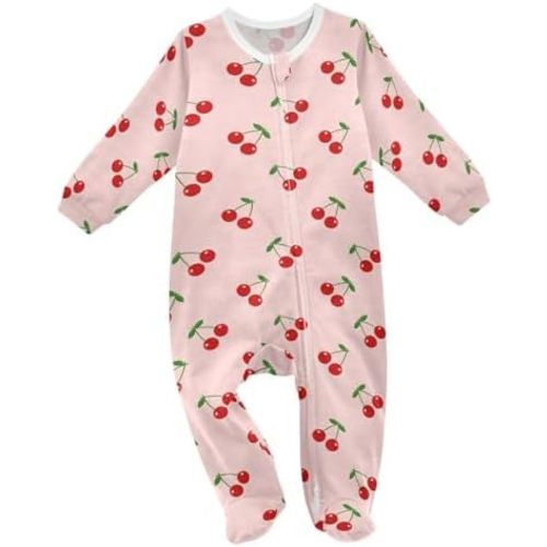 Dussdil Baby One-Piece Footies Newborn Rompers Pajamas Cotton Footed Pjs for Sleep Play Boys Girls