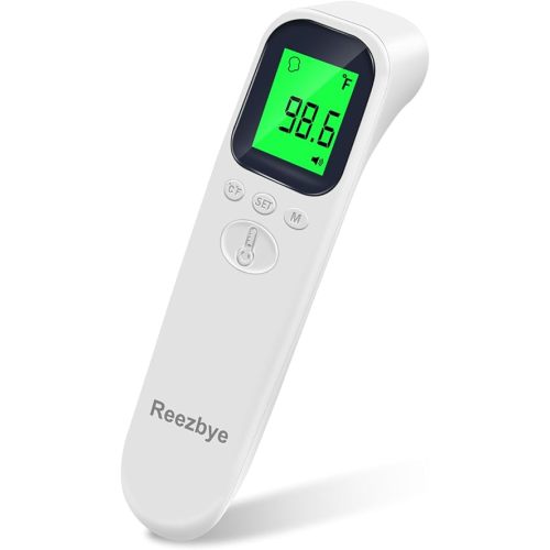 Contactless Thermometer - Digital Forehead Thermometer for Baby, Kids and Adults,3 Color Fever Alarm, 2 in 1 Forehead & Object Mode
