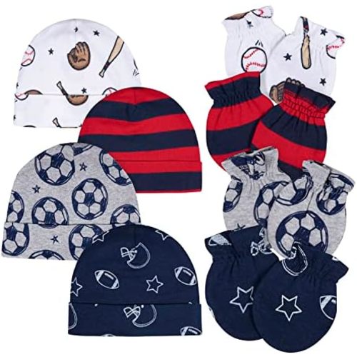 Gerber Baby Boys' Cap and Mitten Sets