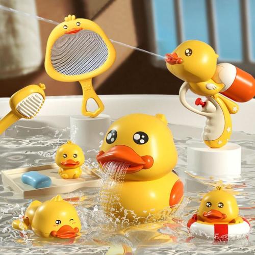 Swimming Toy Set, 8 Counts/set Cute Duck Design Water Spray Toy, - TikTok Shop
