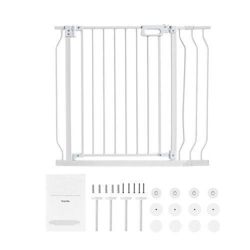 KFFKFF Baby Gate Safety Stair Gate Dog Fence Doorway 29.5"-39"W x 30"H