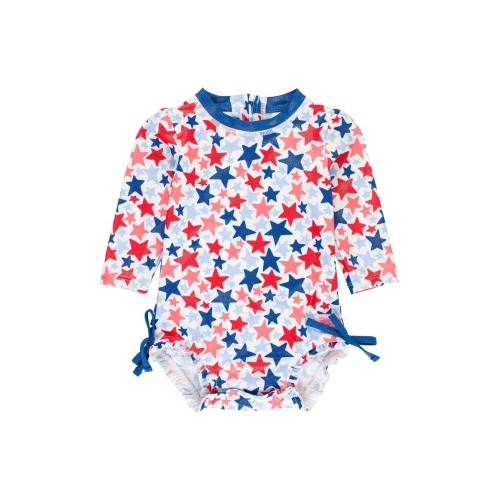 Shimmer Star Spangle One-Piece Swimsuit, 0-3M