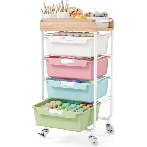 Rolling Craft Storage Cart