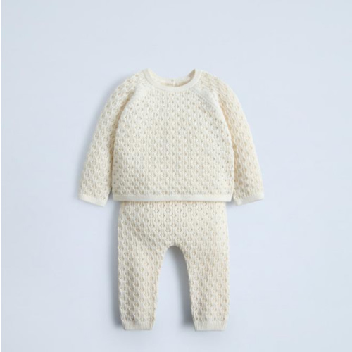 SILK COTTON KNIT SET - Ecru | ZARA United States