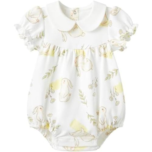 pureborn Baby Girls Boys Bodysuit Super Soft Cotton Romper 0-24 Months