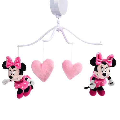Disney Baby Minnie Mouse Love Pink Musical Baby Crib Mobile Soother
– Lambs & Ivy