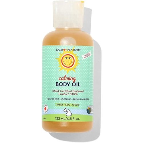 California Baby Calming Massage Oil-French Lavender-4.5 Ounces