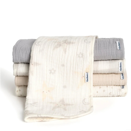 5-Pack Baby Neutral Stars Muslin Burp Cloths – Gerber Childrenswear