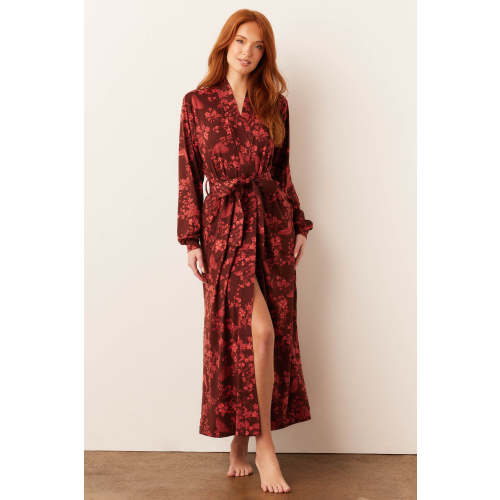 Skyler Banded Long Robe | Botanical – MASONgrey