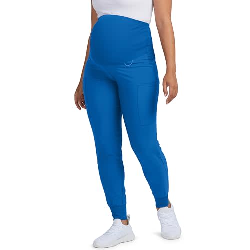 Landau Women's 5 Pocket, Modern Tailored Fit Maternity Waist Medical Scrub Pants 9399