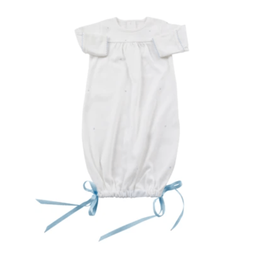 Grayson Knit Gown, with Blue