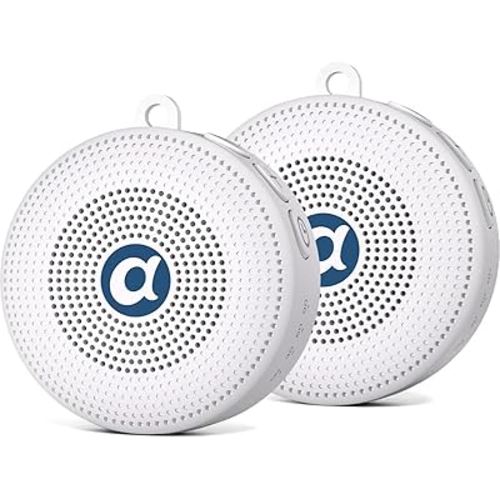 Two Brown Noise Sound Machines Baby Mini White Noise Machine with 30 Soothing Sounds 32 Volume Level Dual Sleep Machine for 3D Surround Sound Rechargeable Noise Machine for Kid Adult Home Travel