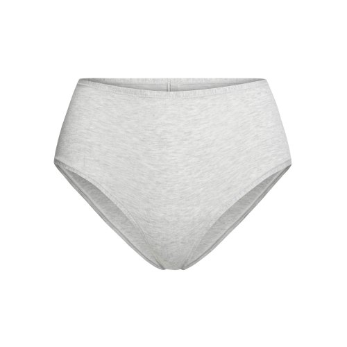 COTTON JERSEY FULL BRIEF | LIGHT HEATHER GREY - Medium