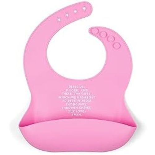 Be A Heart Adjustable Waterproof Bib, Silicone Feeding Bib, Catholic Meal Prayer Bib