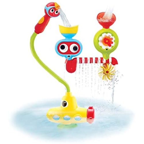 Yookidoo Bath Toy - Submarine Spray Station - Battery Operated Water Pump with Hand Shower, Googly Eyes Water Spinner - Many Ways to Play (Age 2-6 Years)