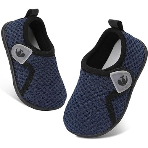FEETCITY Baby Boys Girls First Walking Shoes Infant Sneakers Crib Shoes Breathable Lightweight Slip On Shoes