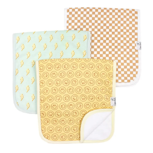 Copper Pearl Burp Cloths Set of 3 - Rad - Clement