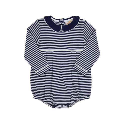 Long Sleeve Bradford Bubble - Nantucket Navy Stripe