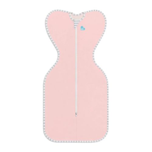 Love to Dream Swaddle Up Sleep Sack- Cotton 1.0 TOG - Dusty Pink - M: Two-Way Zipper, Sleeveless, Easy Dressing