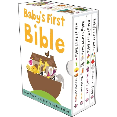 Baby's First Bible Boxed Set: The Story of Moses, The Story of Jesus, Noah's Ark, and Adam and Eve (Bible Stories)