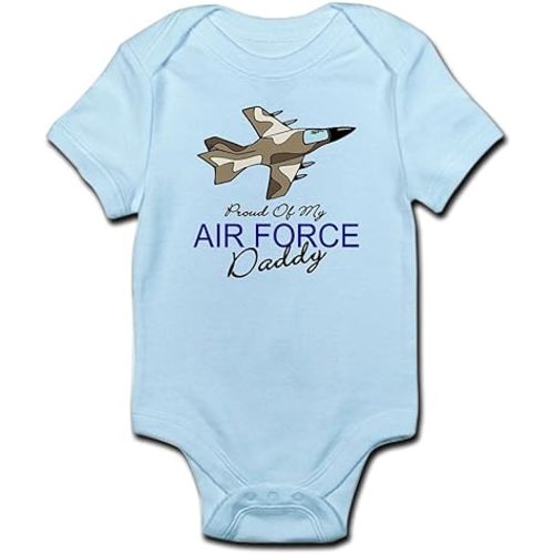 CafePress Air Force Daddy Infant Onesie 12-18M (Blue)