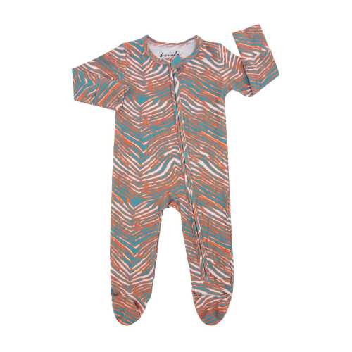 Miami Dolphins Baby Footie | Bamboo Sleeper