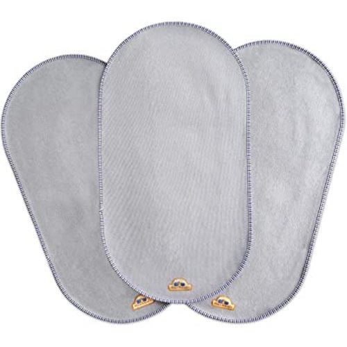 BlueSnail Waterproof Changing Pad Liners 3 Count (14"X26.5", Gray) Bassinet Pad Liner