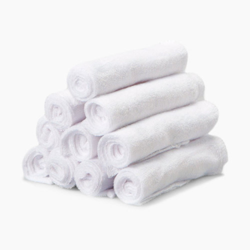 Spasilk Soft Terry Washcloth (10 Pack) - White