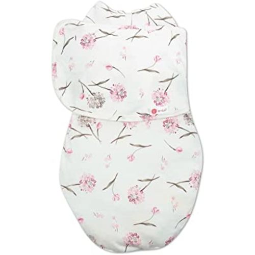 2-Way Starter Baby Swaddle, 6-14 lbs, Newborn Swaddle Sack 0-3 Months, Zip & Hook & Loop Fastener Swaddle 0-3 Months Baby Swaddles Wrap, Hip Healthy, Infant Swaddle - Clustered Flowers